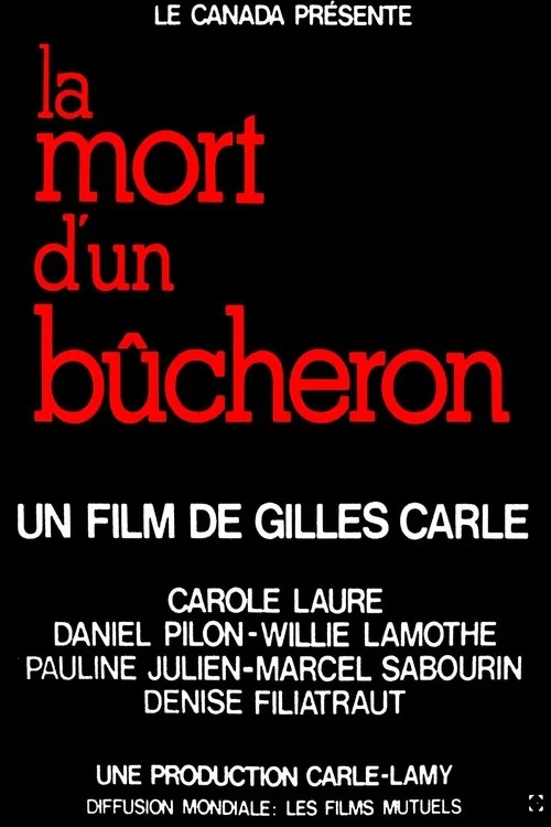 Affiche de La mort d'un bûcheron (1973)